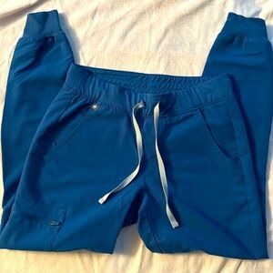 Women’s royal blue figs joggers S